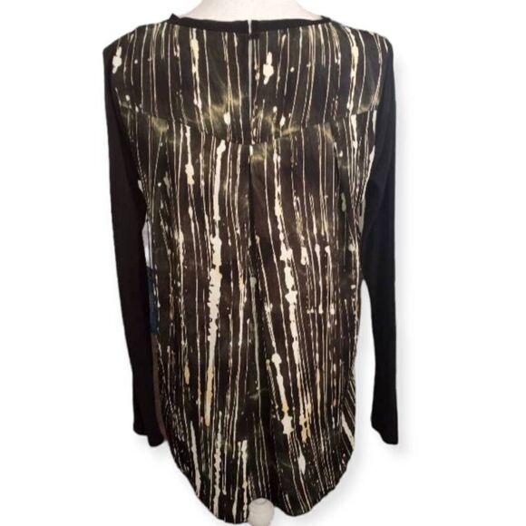Simply VERA VERA WANG GREEN SHADOW GAEDEN BLOUSE SZ.M NWT - Picture 3 of 9
